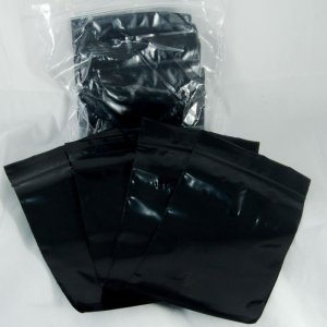 100-baggie pack, Black, 3"x5"