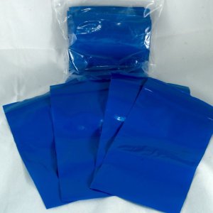 100-baggie pack, Blue, 3"x5"