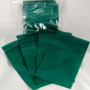 100-baggie pack, Green, 3"x5"