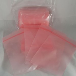 100-baggie pack, Pink, 3"x5"